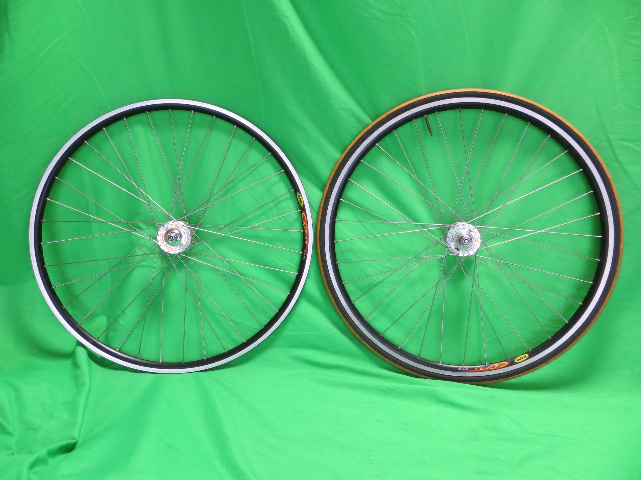 Mavic CXP33 Clincher Rims, Suzue Pro Max NJS Hubs 700c 120mm /25010902