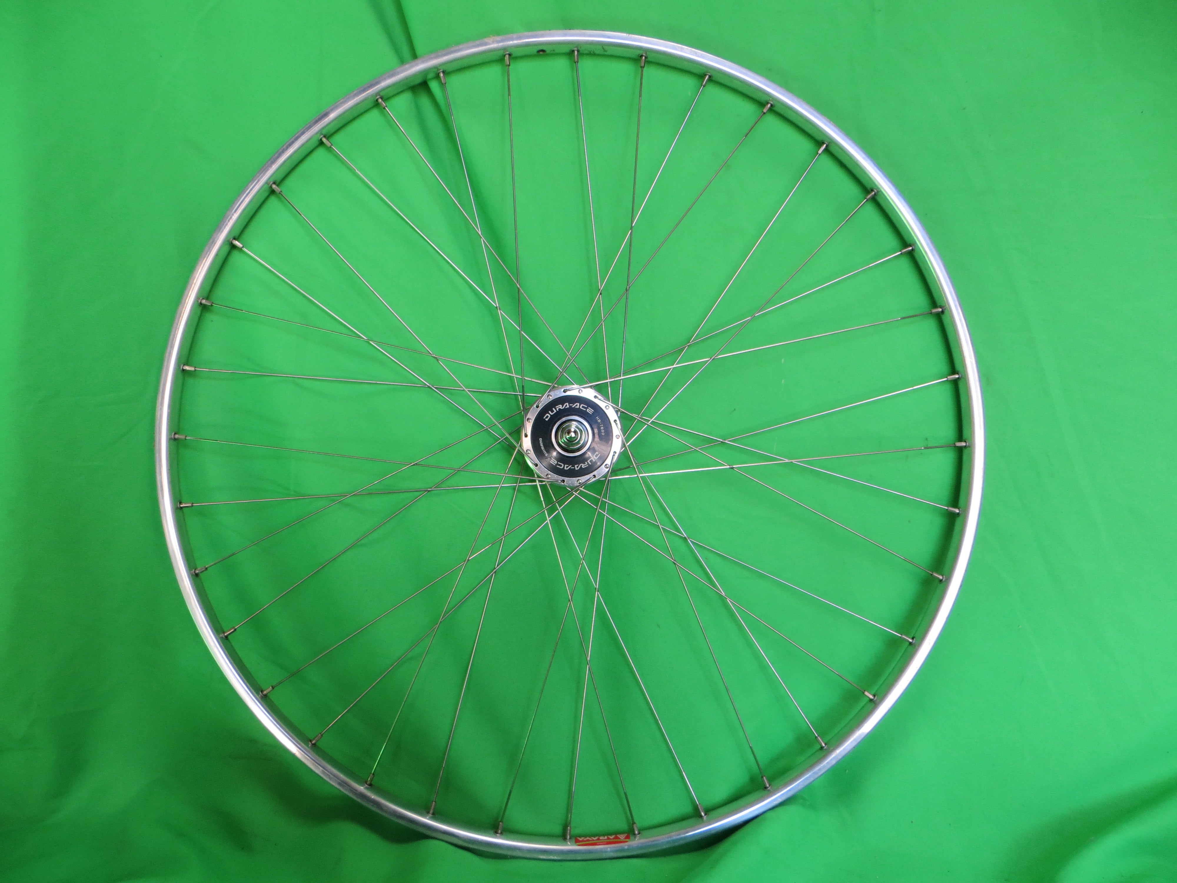 Araya Gold 16B 700c Tubular NJS rim, Shimano Dura Ace HB-7600 36H NJS 100mm/8mm Front Hub (25011106)