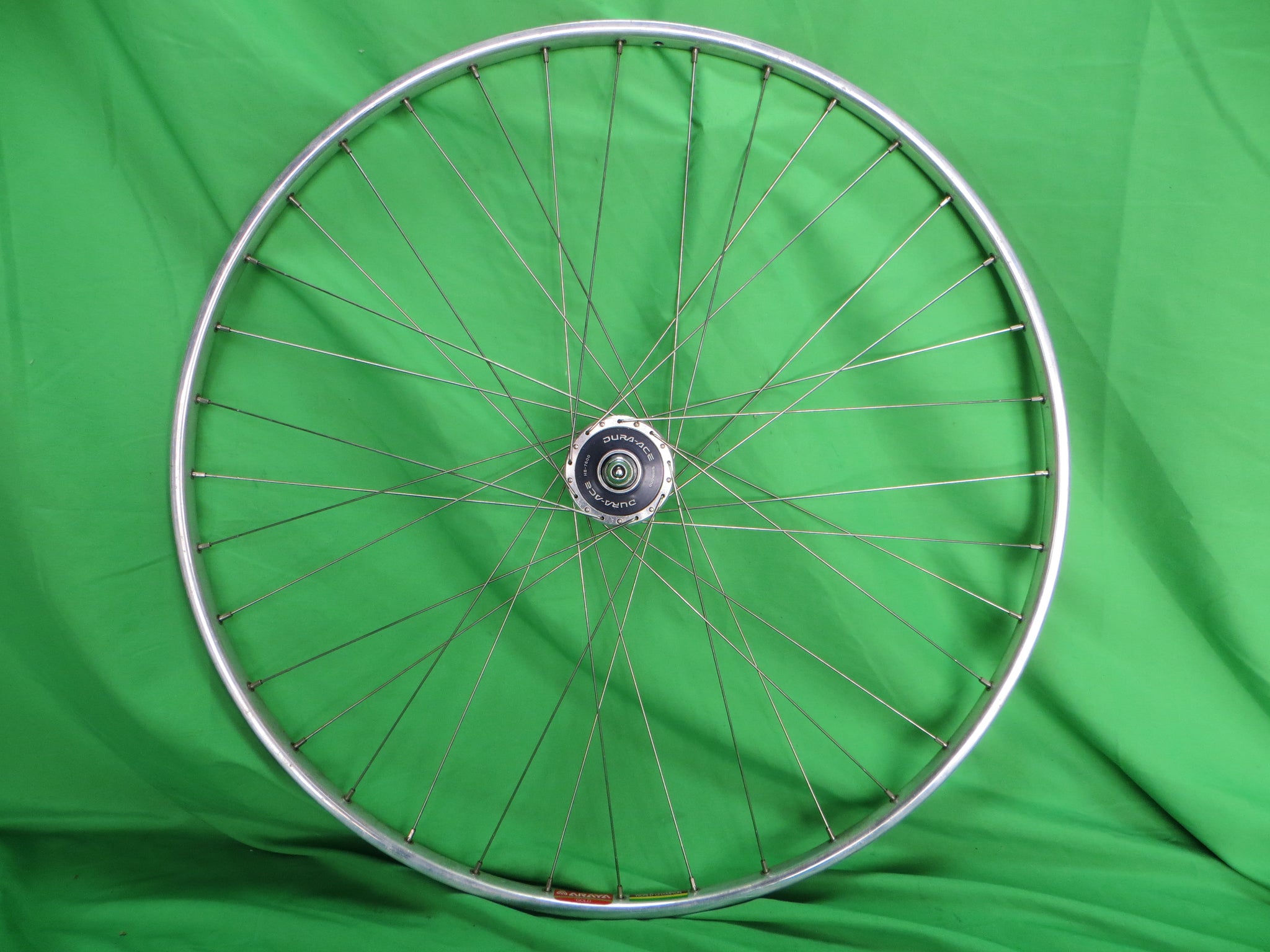 Araya Gold 16B World Champion 700c Tubular NJS Rim, Shimano Dura Ace HB-7600 NJS 100mm/8mm Front Hub (25012502)