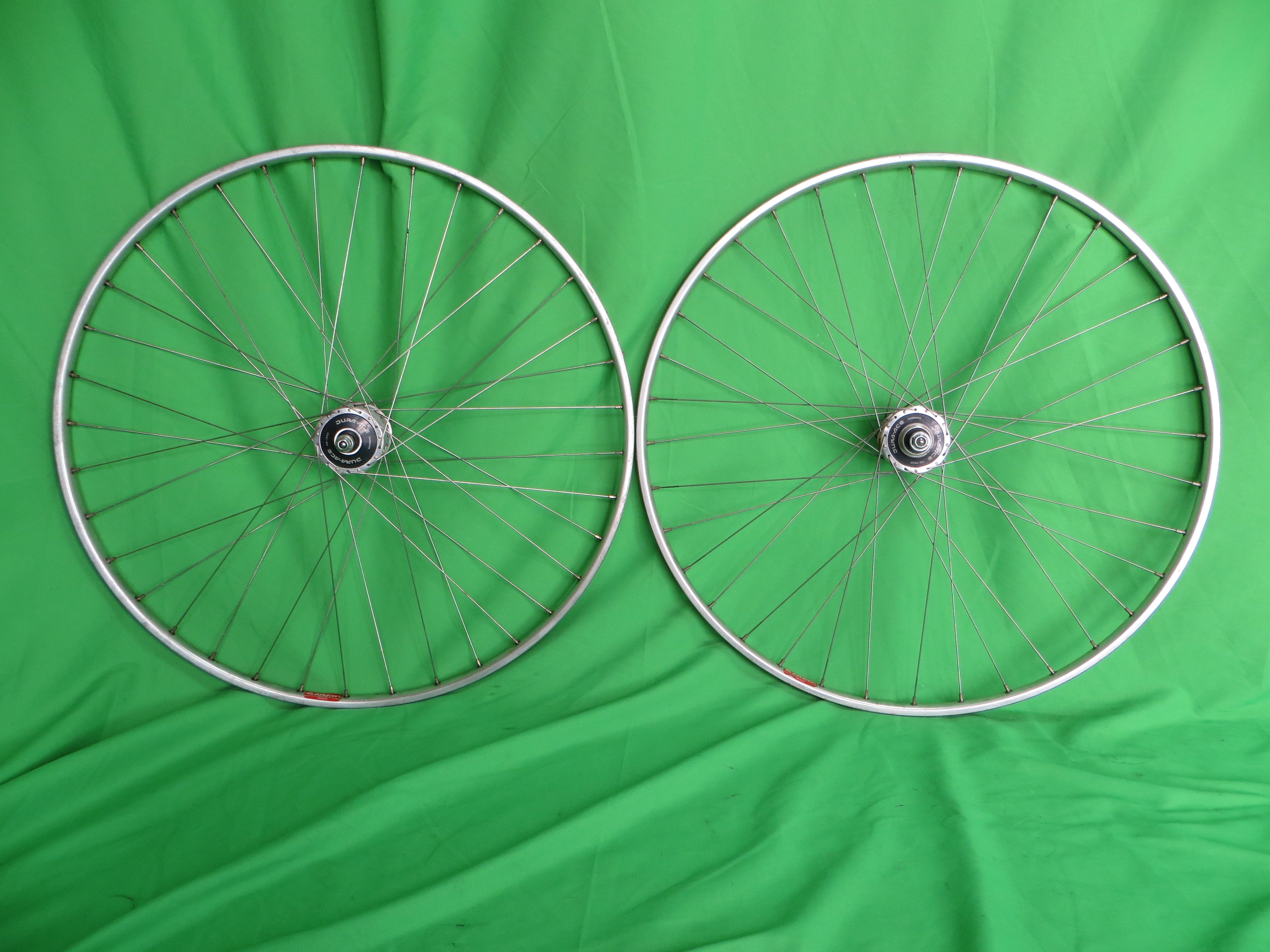 Araya Gold 16B NJS 700c Tubular NJS rims, Shimano Dura Ace HB-7600 NJS hubs 36H 120mm F&R Wheel Set (24111702)