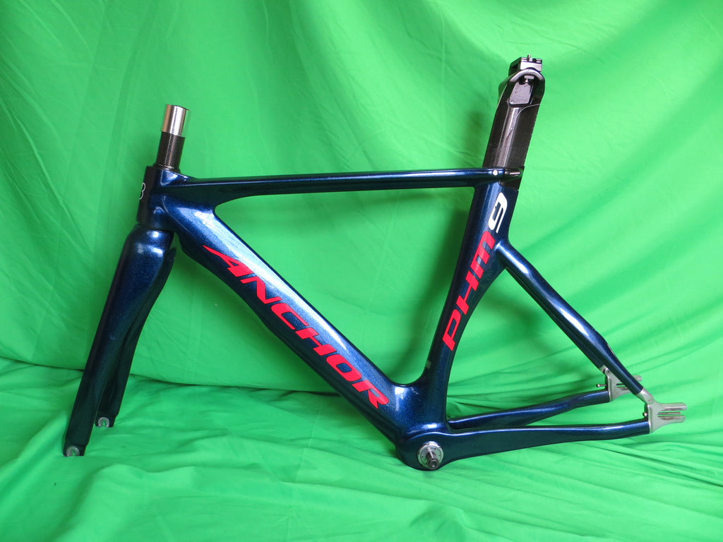 Anchor PHM9 Girl's Keirin Carbon Track Frame // Dark Blue Metallic // 48cm NJS Approved