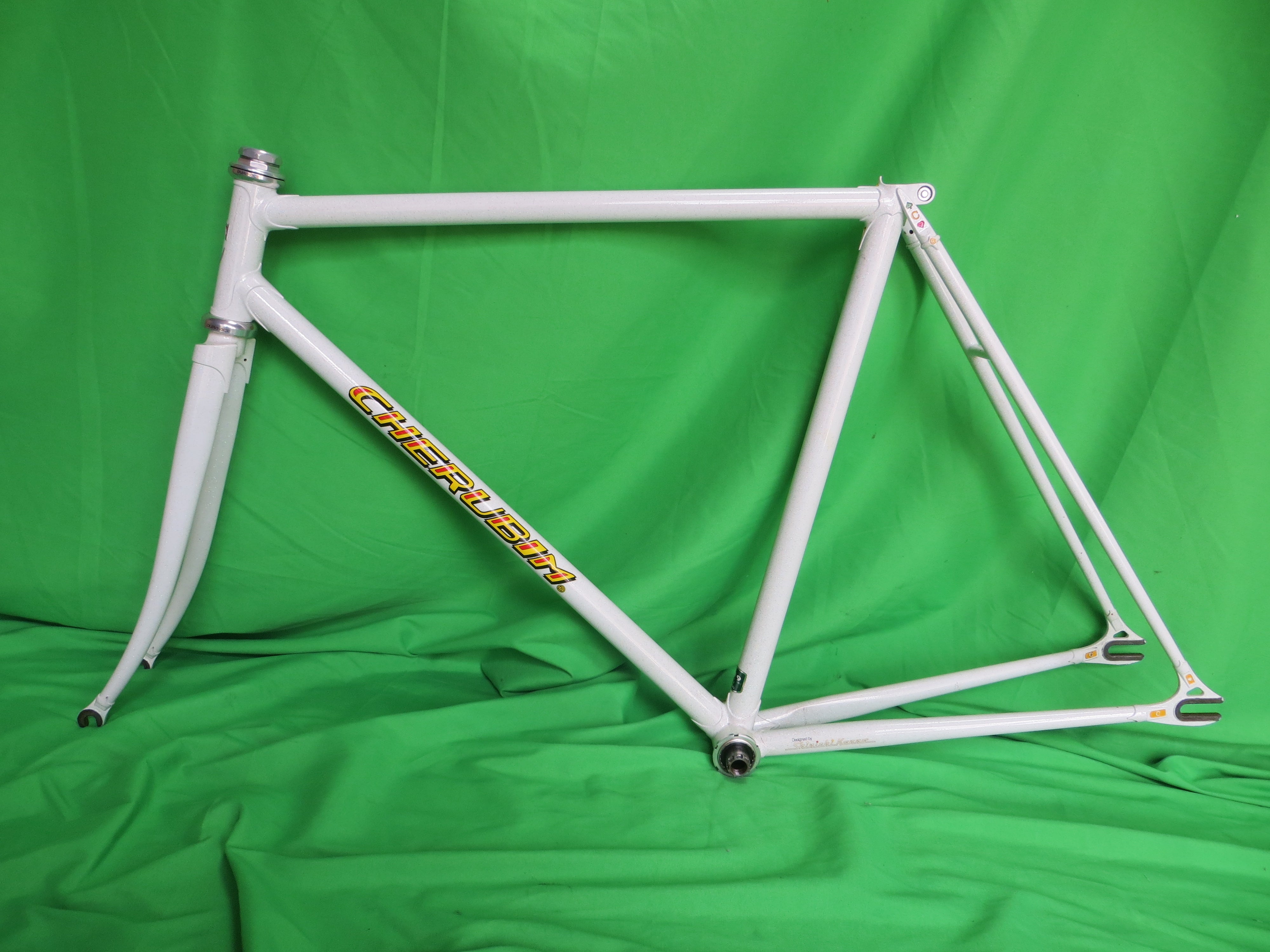 Cherubim // White with Rainbow Flake  // 52cm