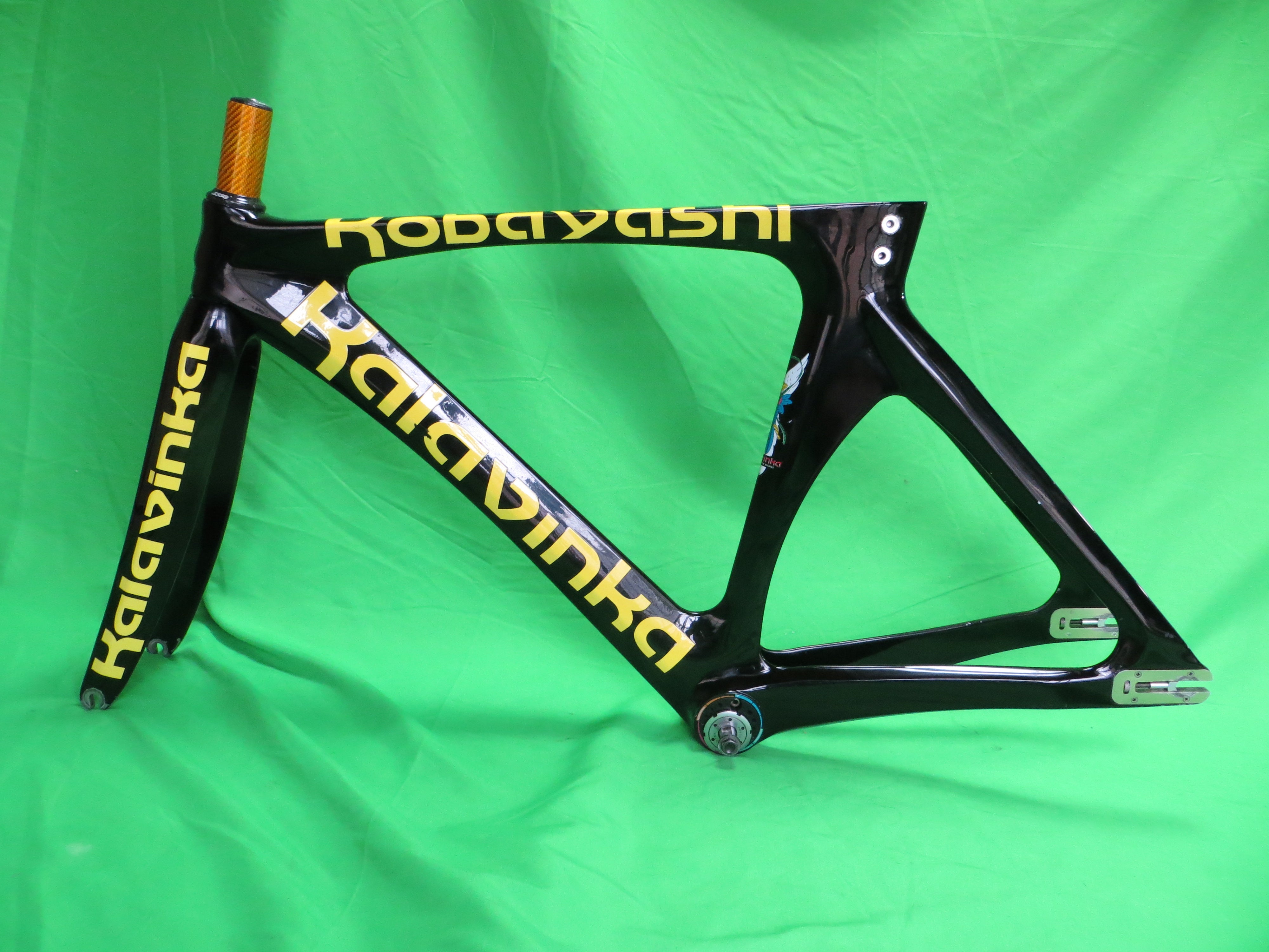 Rare! Kalavinka Girl'S Keirin Carbon Track Frame // Black // 47cm NJS Approved