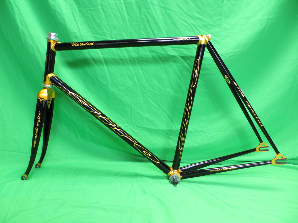 GIRO Columbus Max Fork // Black / Gold Lugs // 55.5cm